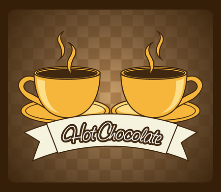 chocolate design over pattern background illustrationのイラスト素材