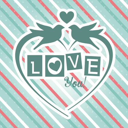 love design over lineal background illustrationのイラスト素材