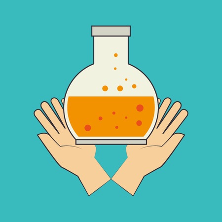 Medical design over blue background, illustrationのイラスト素材