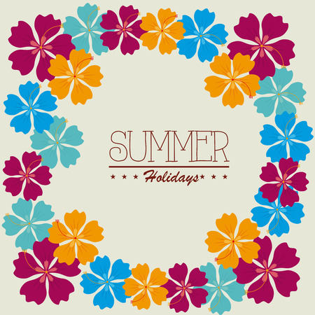 Summer design over background, illustrationのイラスト素材