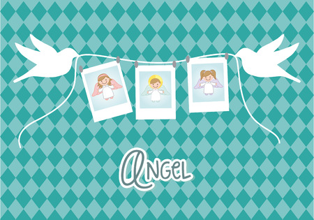 religious design over blue background illustrationのイラスト素材