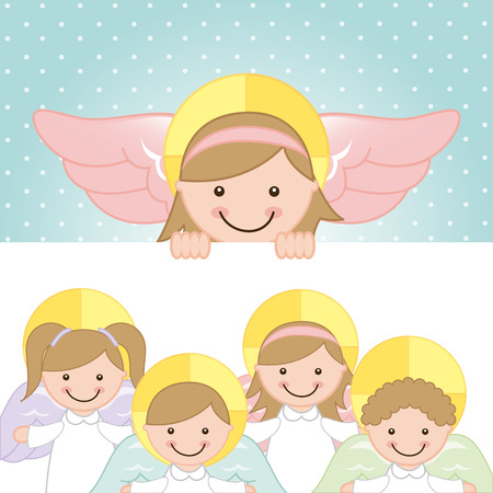 religious design over dotted background illustrationのイラスト素材