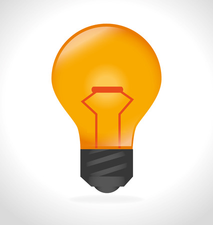 Bulb design over white background, illustrationのイラスト素材