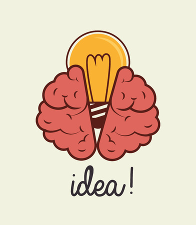 Bulb design over beige background, illustrationのイラスト素材