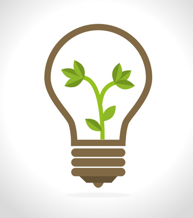 Bulb design over white background, illustrationのイラスト素材