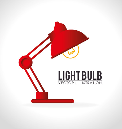 Bulb design over white background, illustrationのイラスト素材