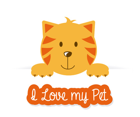 pets design over white  background vector illustrationのイラスト素材