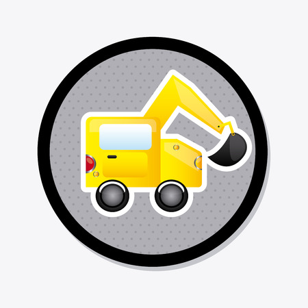 under construction design over  gray background vector illustrationのイラスト素材