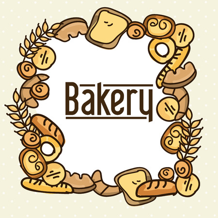 bakery design over white background vector illustrationのイラスト素材
