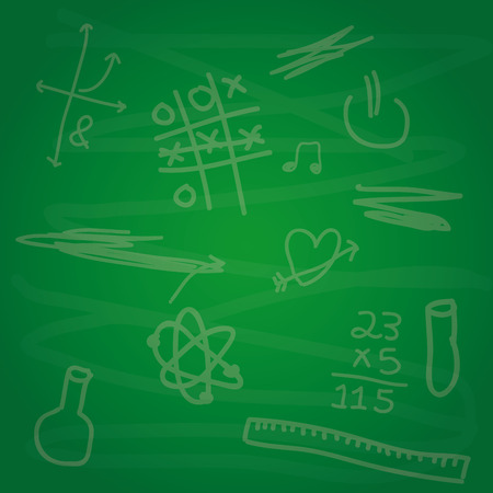 school design over green background vector illustrationのイラスト素材