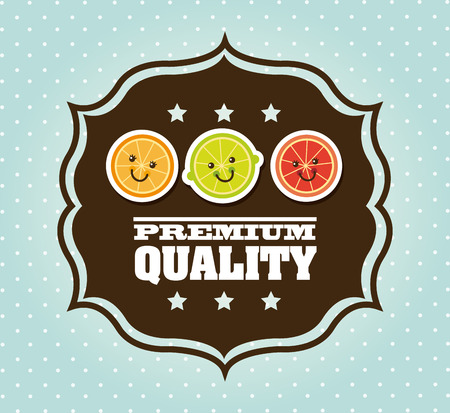 fruits design over blue background vector illustrationのイラスト素材