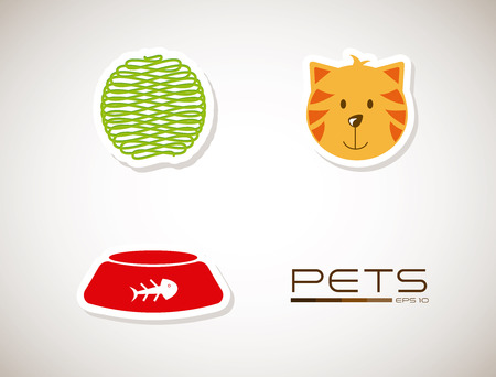 pets design over gray background vector illustrationのイラスト素材