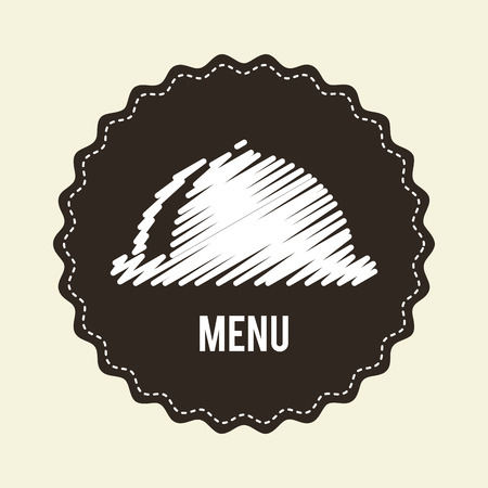 menu design over white background vector illustrationのイラスト素材