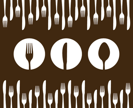 menu design over brown background vector illustrationのイラスト素材