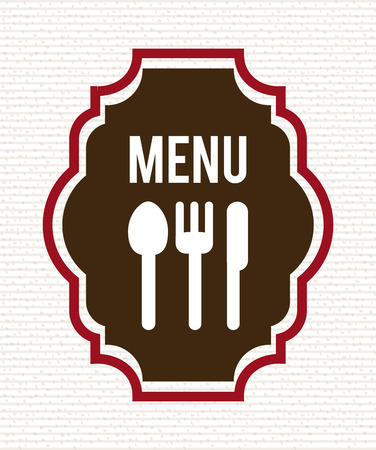 menu design over white background vector illustrationのイラスト素材
