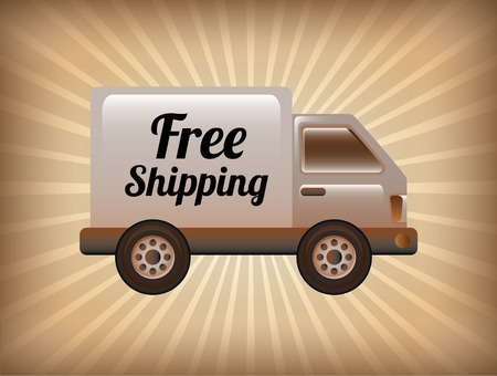 delivery design over grunge  background vector illustrationのイラスト素材