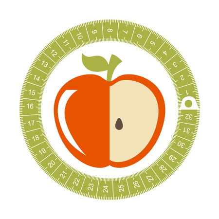 Measure design over white background, vector illustrationのイラスト素材