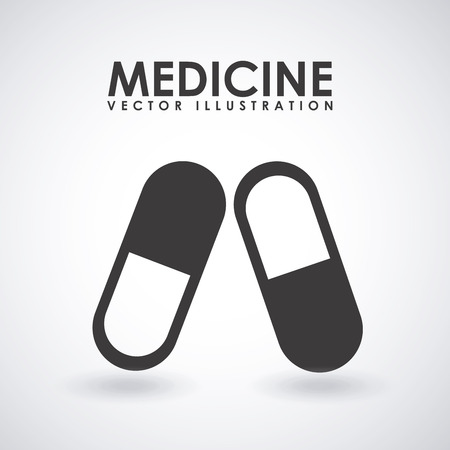 Medical design over white background, vector illustrationのイラスト素材