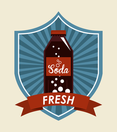 Drinks design over beige background, vector illustrationのイラスト素材