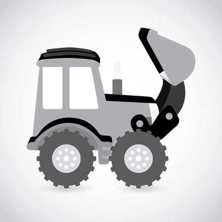 Construction design over white background, vector illustrationのイラスト素材