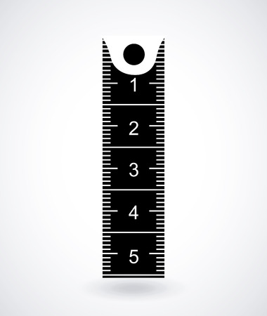 Measure design over white background, vector illustrationのイラスト素材