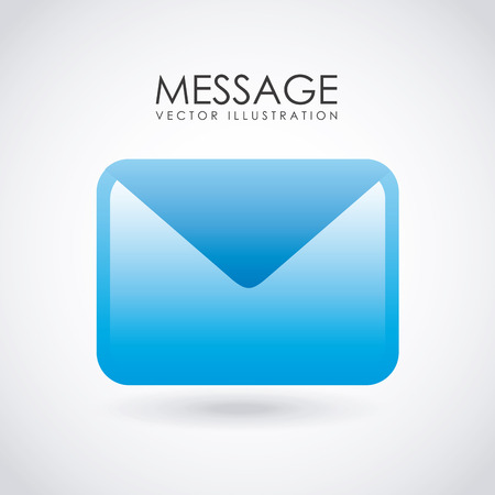 Email design over white background, vector illustrationのイラスト素材
