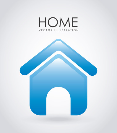 House design over gray background, vector illustrationのイラスト素材