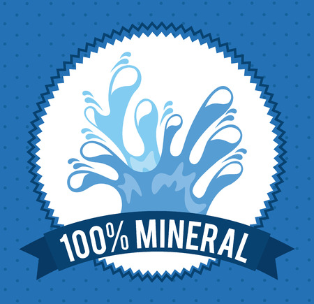 water design over blue background vector illustrationのイラスト素材