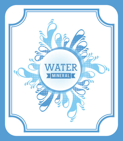 water design over blue  background vector illustrationのイラスト素材