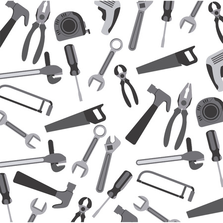 Tools design over white background, vector illustrationのイラスト素材