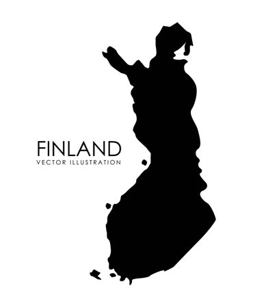 Finland design over white background, vector illustrationのイラスト素材