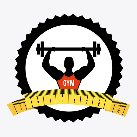 healthy lifestyle over white background vector illustrationのイラスト素材
