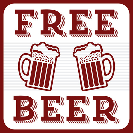 beer design over white background vector illustrationのイラスト素材