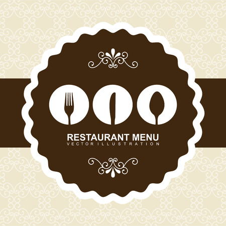 menu design over pink background vector illustrationのイラスト素材