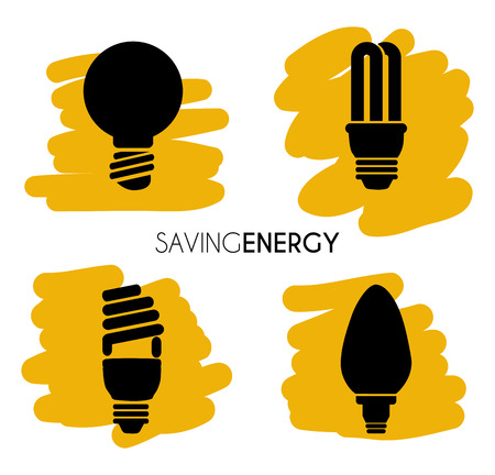 bulb design over white background vector illustrationのイラスト素材