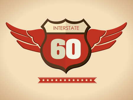 Advert design over beige background, vector illustrationのイラスト素材