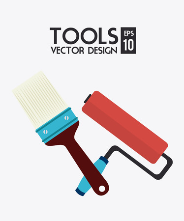 Construction design over white background, vector illustrationのイラスト素材