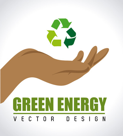 Energy design over white background, vector illustrationのイラスト素材