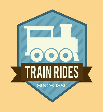 train design over pink background vector illustrationのイラスト素材