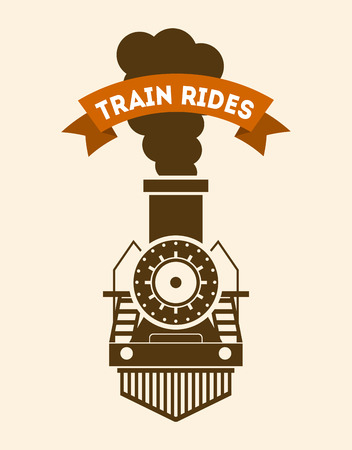 train design over pink background vector illustrationのイラスト素材