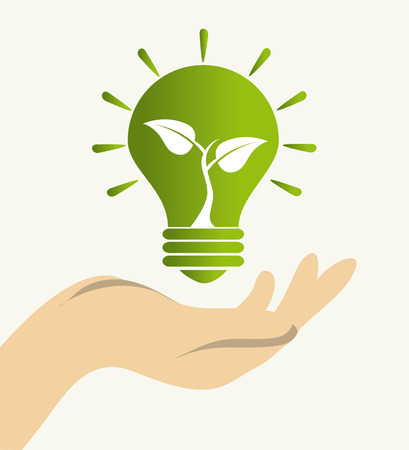 Ecology design over white background, vector illustrationのイラスト素材