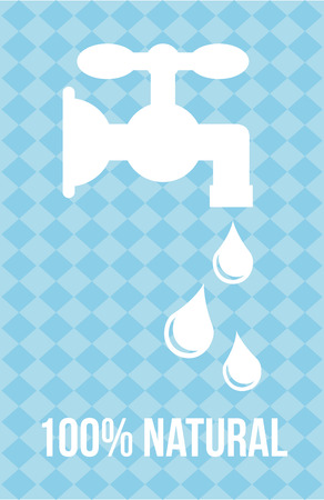 water design over blue background vector illustrationのイラスト素材