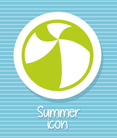 summer design over blue background vector illustrationのイラスト素材