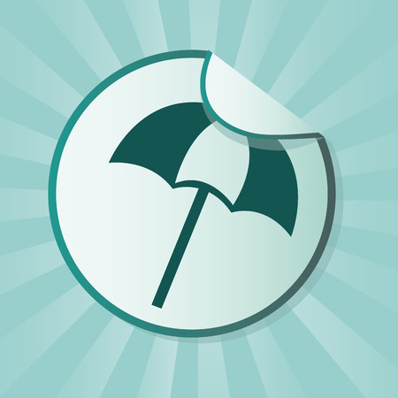 beach design over blue  background vector illustrationのイラスト素材