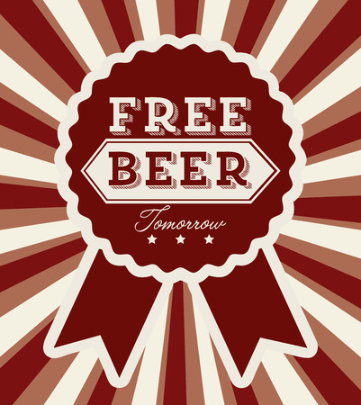 beer design over grunge  background vector illustrationのイラスト素材