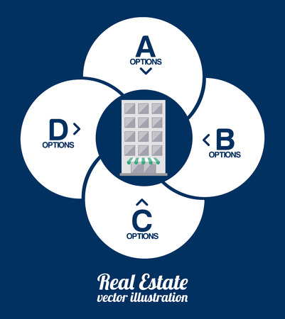 real estate design over background vector illustrationのイラスト素材