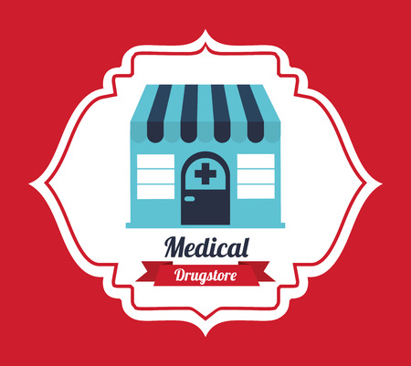 medical design over background vector illustrationのイラスト素材