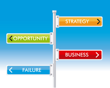 Advert design over blue background, vector illustrationのイラスト素材