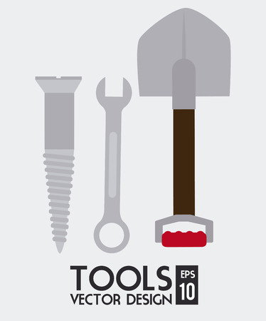 Construction design over white background, vector illustrationのイラスト素材