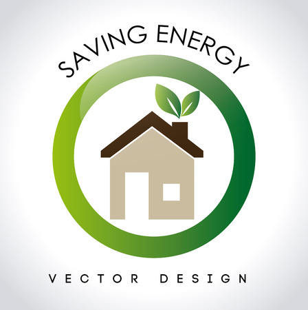 Energy design over white background, vector illustrationのイラスト素材